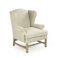 D2D Technologies 33 x 43 x 34 in. Fabien Wingback Chair, Natural Linen D23286751